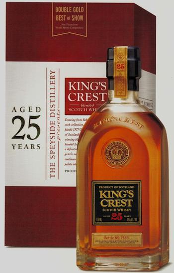 KING CREST 25 YEAR BLENDED SCOTCH WHISKEY .750 for only